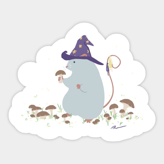 Truffle Picking Sticker by Sidhe Crafts